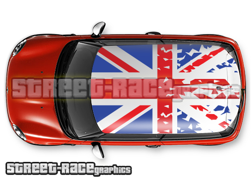 121 - United Kingdom Union Jack flag roof wrap