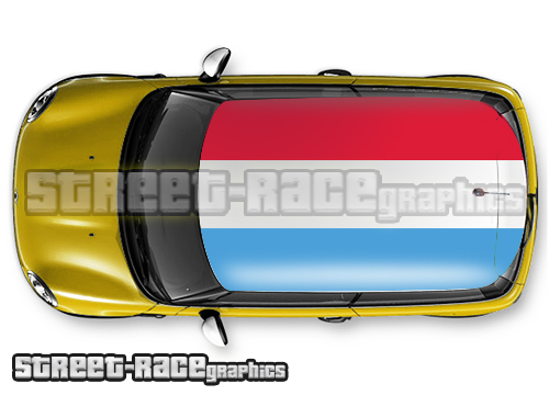 123 - Luxembourg flag roof wrap