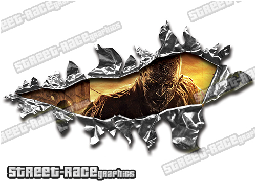 124 Ripped Metal PAIR 200mm x 135mm