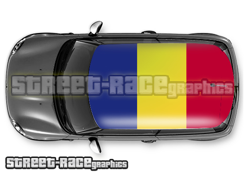 125 - Romania flag roof wrap