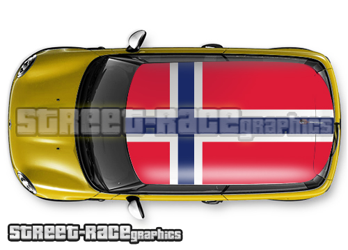 126 - Norway flag roof wrap