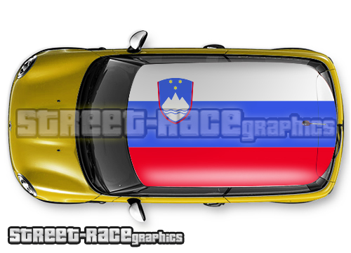 127 - Slovenia flag roof wrap