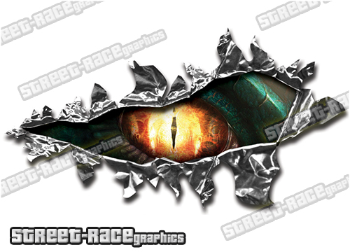 127 Ripped Metal PAIR 200mm x 135mm