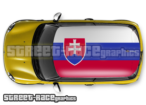 128 - Slovakia flag roof wrap