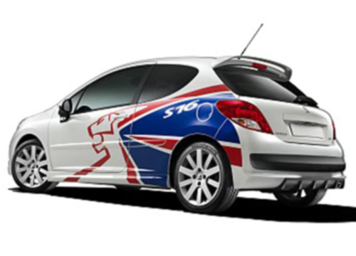 Peugeot 207 S16 rally stickers