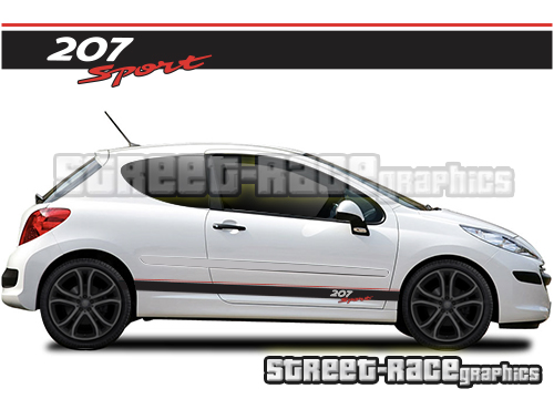 Peugeot 207 racing stripes 002