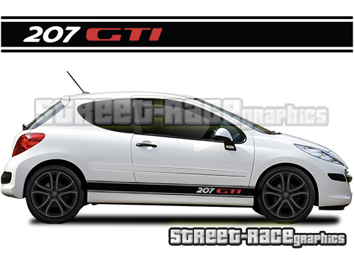 Peugeot 207 racing stripes 004 - GTI
