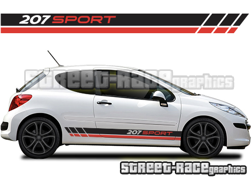 Peugeot 207 racing stripes 008