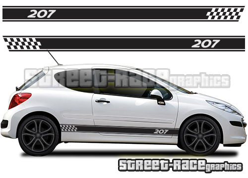 Peugeot 207 racing stripes 011