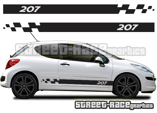 Peugeot 207 racing stripes 012