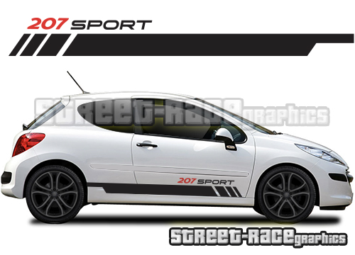 Peugeot 207 racing stripes 013