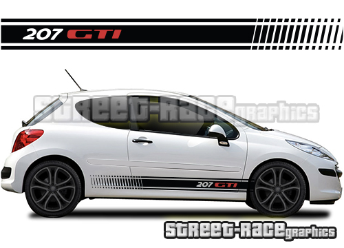 Peugeot 207 racing stripes 015 - GTI