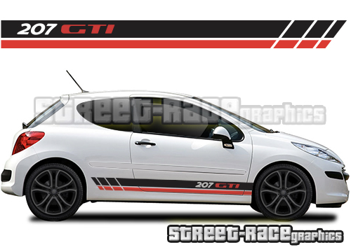 Peugeot 207 racing stripes 016 - GTI