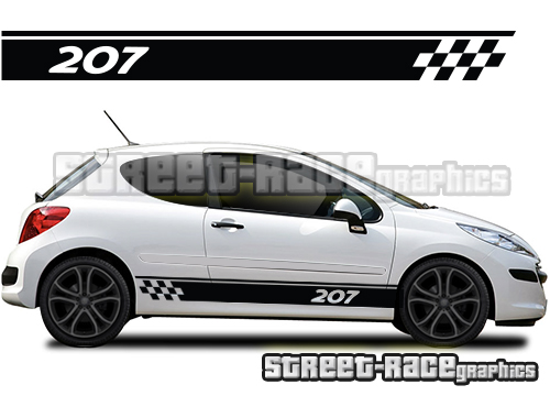 Peugeot 207 racing stripes 021