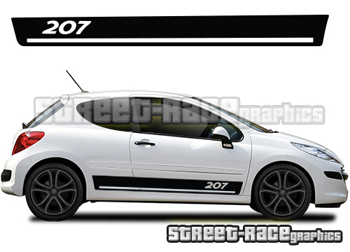 Peugeot 207 racing stripes 023