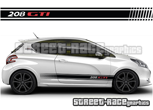 Peugeot 208 racing stripes 004 - GTI