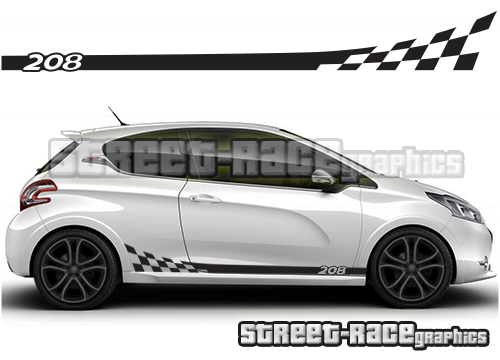 Peugeot 208 racing stripes 006