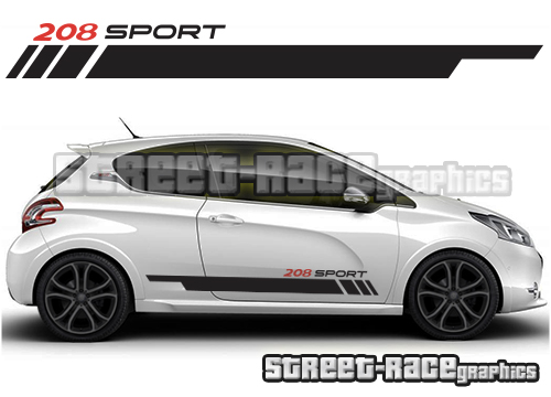 Peugeot 208 racing stripes 013