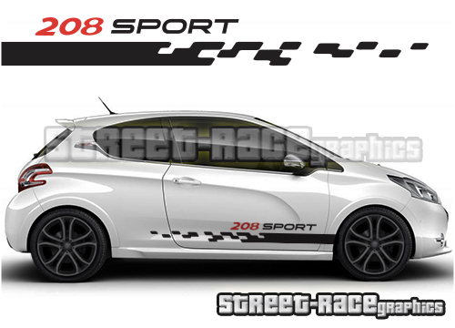 Peugeot 208 racing stripes 014