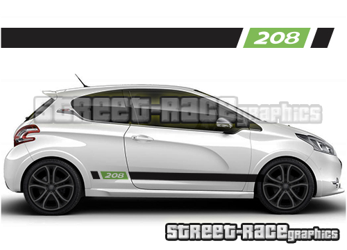 Peugeot 208 racing stripes 015