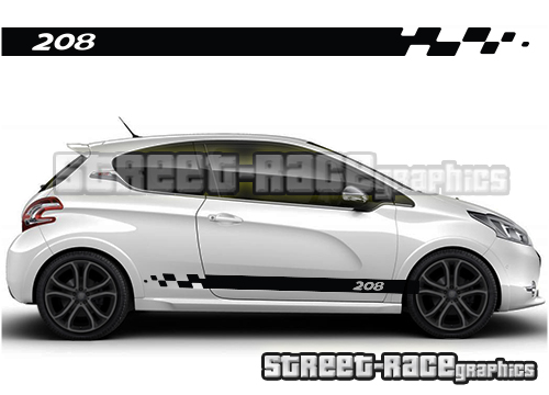 Peugeot 208 racing stripes 023