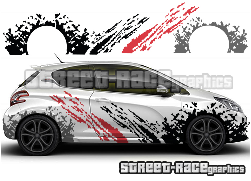Peugeot 207 208 rally graphics 001