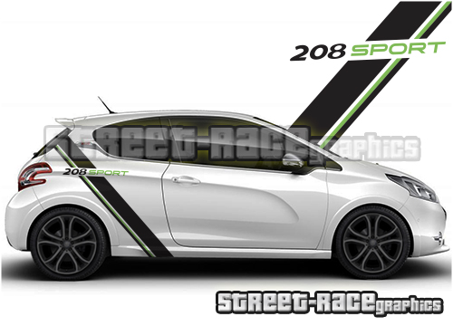 Peugeot 208 rally graphics 007