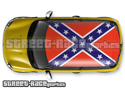 230 - Confederate flag roof wrap