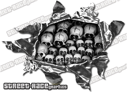 244 Ripped Metal 150mm x 110mm