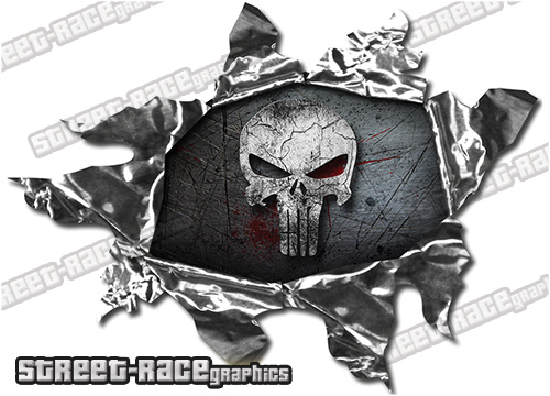 255 Ripped Metal 150mm x 110mm