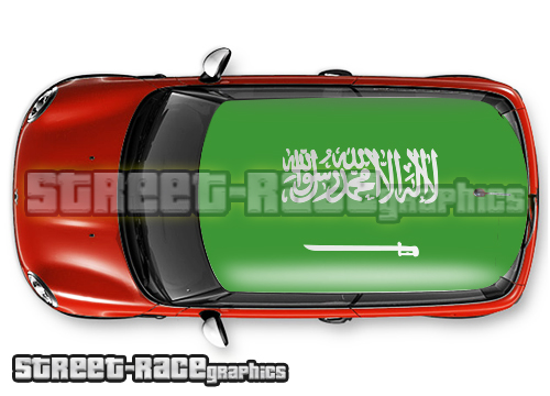 302 - Saudi Arabia flag roof wrap