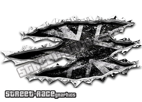 305 Ripped Metal 200mm x 105mm