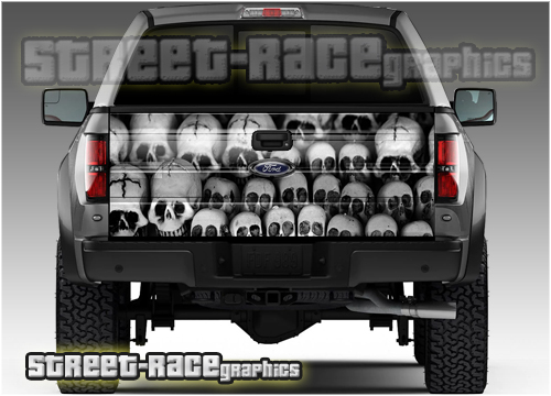 305 - Tailgate wrap (Catacomb Skulls)