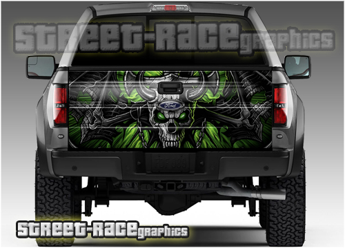 306 - Tailgate wrap (Demon skull)