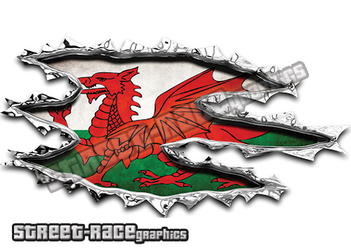 309 Ripped Metal 200mm x 105mm