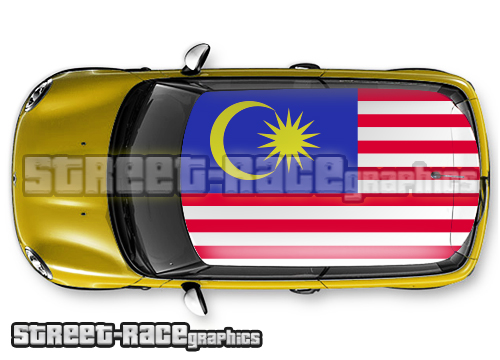 309 - Malaysia flag roof wrap