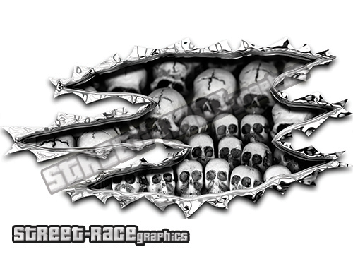 336 Ripped Metal 200mm x 105mm