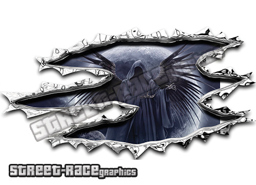 341 Ripped Metal 200mm x 105mm