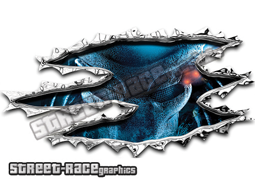 359 Ripped Metal 200mm x 105mm