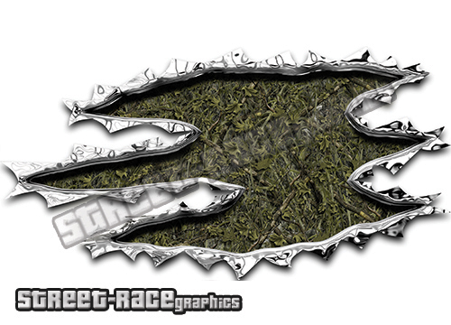 371 Ripped Metal 200mm x 105mm