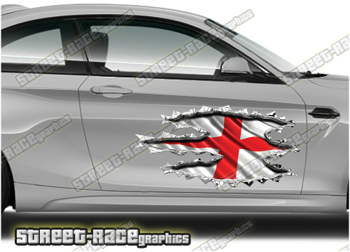 407 Ripped Metal PAIR