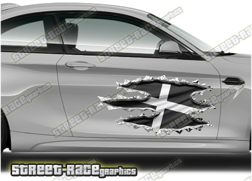 408 Ripped Metal PAIR