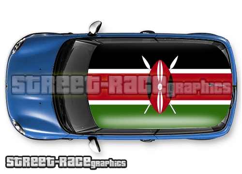 408 - Kenya flag roof wrap