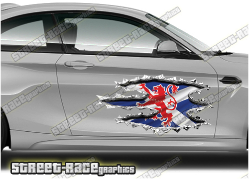 412 Ripped Metal PAIR