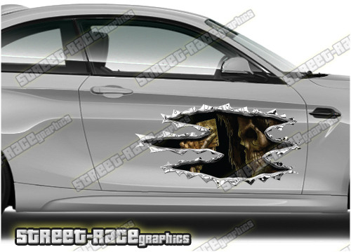 434 Ripped Metal PAIR