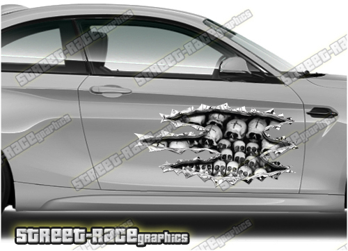 436 Ripped Metal PAIR