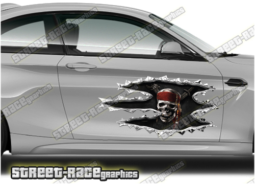 437 Ripped Metal PAIR