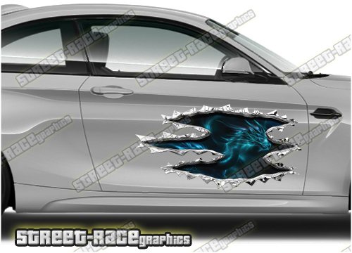 442 Ripped Metal PAIR