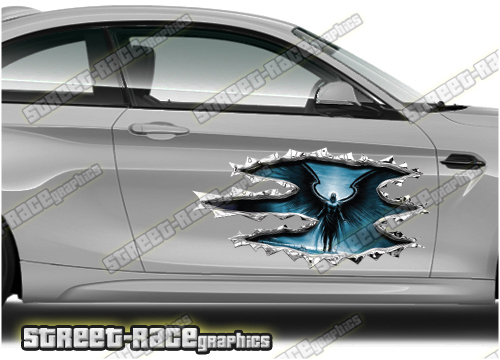 444 Ripped Metal PAIR