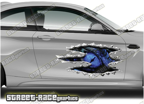 445 Ripped Metal PAIR